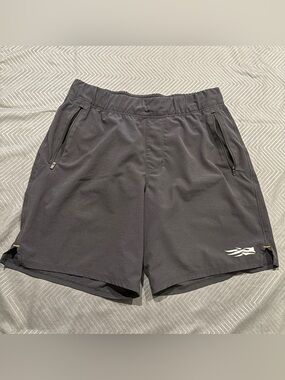 Sitka Men's Black Athletic Shorts 7” Size M